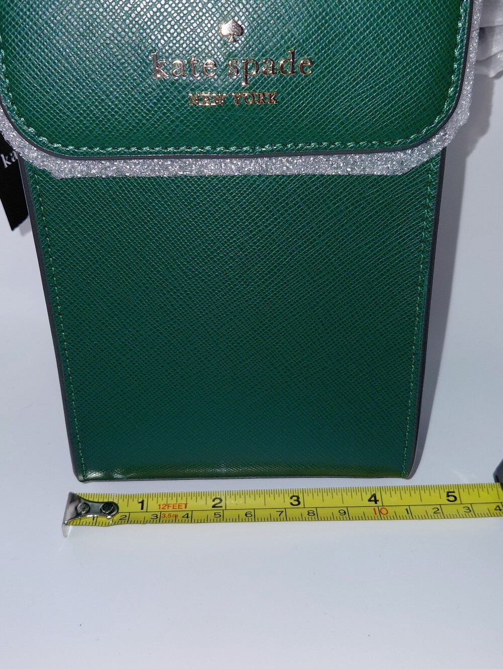 NWT Kate Spade Madison North South Green Saffiano Leather Phone Crossbody Bag. - Picture 7 of 8